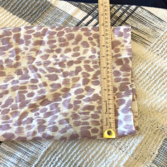 NWT J Crew Pleated Linen Blend Wide Leg Pants Sz 8 Lilac Giraffe Print Lined - Picture 10 of 11